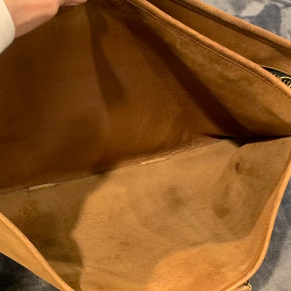 Vintage Coach British Tan Embassy Briefcase Messenger Bag Leather Brown - Picture 14 of 16